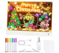 Pizarra LED para Dibujar | Pizarra Acrílica LED De 7 Colores con Soporte,Tablero Luminoso De Arte Y Doodle Neon | para Niños Niñas Adolescentes Y Estudiantes De Preescolar