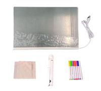 Pizarra LED, Pizarra de Mensajes LED | Notas de borrado en seco | iluminada con soporte | Mesa de dibujo iluminada acrílica enchufable USB Mesa de dibujo
