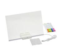 Pizarra LED - Pizarra LED de 30 cm, potencia las habilidades cognitivas | Tableta de dibujo acrílica recargable y fácil de usar, bloc de dibujo iluminado para viajes, niños, niñas, jardín de infancia,