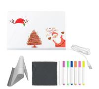 Pizarra Luminosa LED Para Niños | Pizarra De Escritura Luminosa Para Infantes Con 7 Bolígrafos De Secado Rápido | Tablero Luminoso Para Hogar Guardería Viajes Escuelas