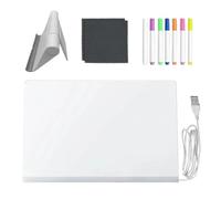 Pizarra Luminosa LED Para Niños,Pizarra De Escritura Luminosa Para Infantes Con 7 Bolígrafos De Secado Rápido - Tablero Borrable Luminoso Para Niños Niñas Y Adolescentes