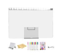 Pizarra Luminosa LED,Tablero de Escritura con Conexión USB para Garabatear y Dibujar,Tablero De Dibujo Borrable Con Rotuladores | Para Casa Aula Oficio Niños Niñas Y Escuela