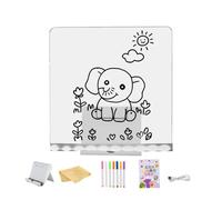 Pizarra Luminosa Para Dibujo Infantil,Tableta Garabatos Con Conexión USB - Tablero De Dibujo Borrable Con Rotuladores - Para Casa Aula Oficio Niños Niñas Y Escuela