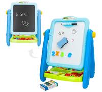 ColorBaby 47987 Good Idea Pizarra magnética Infantil 2 en 1, 36x26x42 cm, Tizas, Rotuladores, Letras y Números, Portatizas y Borrador, Regalo niña 3 años, Pizarras Infantiles, Juguetes educativos