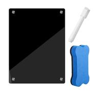 Pizarra magnética A4 para frigorífico, pizarra blanca acrílica magnética y lista de tareas con 6 colores, pizarra de borrado en seco, planificador de comidas, semana, lavable para cocina, oficina