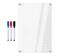 Pizarra Magnética Acrílica De Borrado En Para - Pizarras Planificadora Transparente | Lista De Tareas Pendientes Para Refrigerador Transparente Reutilizable, Imanes Para Pizarra Blanca