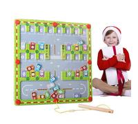 Pizarra magnética con alfabeto, pizarra magnética, juego de laberinto para niños, juguetes magnéticos, juguetes educativos, bolas con alfabeto, actividades de aprendizaje en edad preescolar, Gi