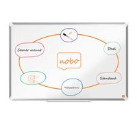 Pizarra Magnética De Acero Lacado Nobo Premium Plus De 900X600Mm Blanco