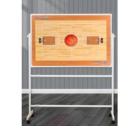 Pizarra magnética de Doble Cara con Ruedas for Entrenamiento, con marcadores y Borrador magnéticos, for Entrenadores de Baloncesto.