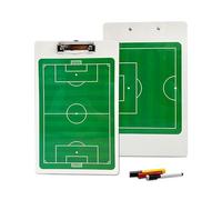 Pizarra magnética de entrenamiento de fútbol, pizarra magnética de tácticas, pizarra blanca de fútbol para entrenadores, doble cara, con marcador borrable soluble en agua, para juegos de pelota de