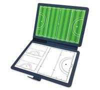 Pizarra Magnética de Entrenamiento de Hockey, Carpeta Táctica para Entrenar, con 2 Bolígrafos Borrables, Diseño Reversible, Plegable, Ligera y Portátil, para la Enseñanza(Blue)