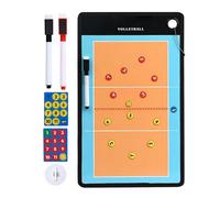 Pizarra magnética de entrenamiento - Pizarra para entrenamiento de voleibol borrable en | Diseño completo y medio campo de juego, herramienta de estrategia de entrenamiento, tabla magnética de