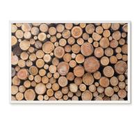 Pizarra Magnética de Metal 60x40 cerchi di legno Marco Blanco