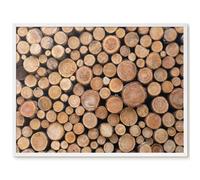Pizarra Magnética de Metal 80x60 cerchi di legno Marco Blanco
