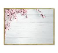 Pizarra Magnética de Pared Ultraplana 100x70 Eleganza in fiore Marco Dorado