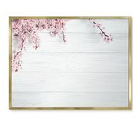 Pizarra Magnética de Pared Ultraplana 80x60 Eleganza in fiore Marco Dorado