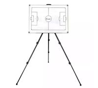 Pizarra magnética de tácticas para fútbol, pizarra blanca para entrenadores, portapapeles lavable, doble cara, con soporte y funda de transporte, para entrenamiento (2)