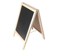 Pizarra Magnética Doble Cara Infantil 25x40cm Caballete Madera - Tablero Blanco y Negro con Rotuladores, Tiza y Borrador para Niños +3 Años, Juego Creativo y Educativo