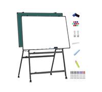 Pizarra Magnetica Doble Cara, Pizarra Blanca con Soporte Plegable, Whiteboard Altura Ajustable, Pizarra Rotulador Borrable(Multi-colored,70x100cm/28x39in)