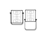 Pizarra magnética estratégica baloncesto, Pizarra táctica magnética de borrado en seco for fútbol y baloncesto, varios tamaños(Basketball,43x50cm)