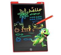 Pizarra Magnetica Infantil,PINKCAT Pizarra Magica 12 Pulgadas Juguete Niño 2 3 4 5 6 7 Años Niña Regalo Bebe Cuaderno Digital Dibujo Tableta Escritura LCD Colores Juego Educativo,Rojo