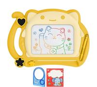 Pizarra Magnética Infantil,RoadLoo Portátil Magnético Pintura de la Escritura Doodle Sketch Pad Borrable en Color Juguetes Educativos para Niños 2 3 4 5 6-Regalos para Aprendizaje Temprano