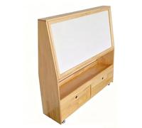 Pizarra Magnética Móvil De Madera Maciza, Gabinete Almacenamiento Blanca, Caballete Arte For Niños Doble Cara, Organizador For Sala Juegos(A)