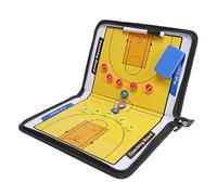 Pizarra Magnética para Entrenadores de Baloncesto, Pizarra Blanca de Baloncesto para Entrenadores, Diseño con Cremallera, Incluye Piezas de Ajedrez Magnéticas, Bolígrafo y Borrador