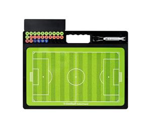 Pizarra Magnética para Entrenamiento de Fútbol, Tablero de Tácticas de Fútbol con Rotulador para Ejercicios en el Campo y Planificación de Estrategias de Juego