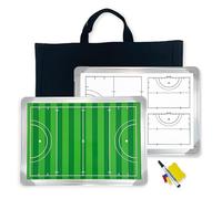 Pizarra Magnética para Entrenamiento de Hockey, Portapapeles para Entrenadores, con Bolsa de Almacenamiento, Piezas de Ajedrez Magnéticas, Bolígrafo y Borrador, Ideal para Competición
