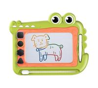 Pizarra magnética para niños con 4 formas, juguete educativo, con sello de 4 formas, regalo de dinosaurios, pizarra mágica, regalo para niñas y niños (cangrejo verde)