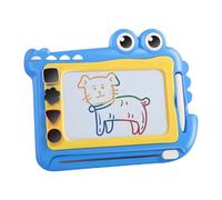 Pizarra magnética para niños con 4 formas, juguete educativo, con sello de 4 formas, regalo de dinosaurios, pizarra mágica, regalo para niñas y niños (cangrejo azul)