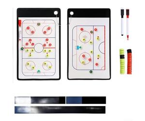 Pizarra magnética portátil para entrenadores de fútbol, baloncesto, voleibol, hockey, para redactar jugadas, ajustar formaciones y reforzar estrategias en cualquier momento y lugar (hielo)