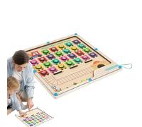 Pizarra Magnética | Tablero de laberinto de rompecabezas de letras de madera | Juguete de laberinto magnético, juguetes educativos, reconocimiento de color, clasificación de juguetes a juego para niño
