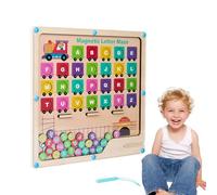 Pizarra Magnética - Tablero de laberinto de rompecabezas de letras de madera,Juguetes magnéticos de clasificación de colores, juguetes educativos para el reconocimiento de colores, niños mayores de 3