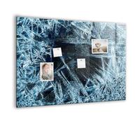 Pizarra magnética vertical de vidrio templado | Superficie borrable y resistente | Con imanes de neodimio - 100x70cm - Muro ghiacciato