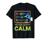 Pizarra Matemáticas Resolviendo Ecuaciones de Diseño Calmado Camiseta
