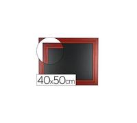 Pizarra negra liderpapel mural de madera con superficie para rotuladores tipo tiza 40x50cm