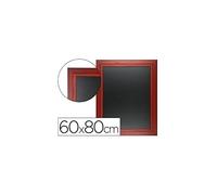 Pizarra negra liderpapel mural de madera con superficie para rotuladores tipo tiza 60x80cm
