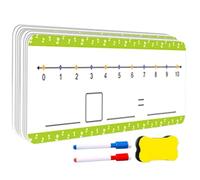 Pizarra numérica de borrado en seco - Tarjetas flash para pizarra matemática 0-20 Juego de juegos educativos para sumas y restas en ambos lados, herramienta de enseñanza en el aula | Kit de práctica