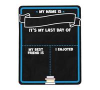 Pizarra para el primer y último día de clases, letrero para el primer día de clases | Cartel de regreso a la escuela de doble cara | Letrero reutilizable con texto en inglés "Last Day des Kindergarten