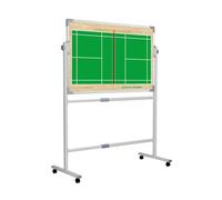 Pizarra para entrenadores de voleibol, Tablero táctico magnético multideporte, borrador de marcador reversible móvil, piezas magnéticas(Volleyball)