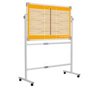 Pizarra para entrenadores de voleibol, Tablero táctico magnético multideporte, borrador de marcador reversible móvil, piezas magnéticas(Badminton)