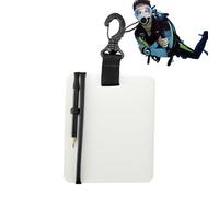 Pizarra Para Escribir Bajo El Agua - 15,3 × 12,7 Cm, Cuaderno Bajo El Agua | Pizarra De Buceo - Tablero De Notas Con Bolígrafo | Notas De Buceo: Herramienta De Comunicación Sobre Snorkel | Deportes Na