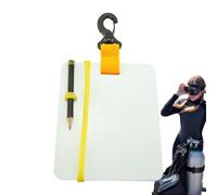 Pizarra Para Escribir Para Buceo: Pizarra Para Escribir Bajo El Agua, Pizaras Para Buceo Duraderas E Impermeables Con Clip Giratorio Y Lápiz, Tableta Compacta Para Buzos | De Es