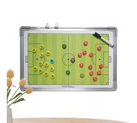 Pizarra para fútbol - Pizarra borrable para fútbol sala con 2 rotuladores | Pizarra blanca magnética para planificación de partidos seguimiento desarrollo jugadores árbitro entrenamiento