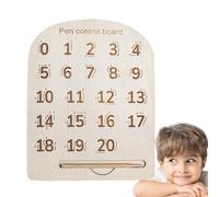 Pizarra para trazar letras, pizarra para trazar alfabeto de madera | Alfombrilla sensorial para trazar letras de madera - Aprende a escribir una pizarra para niños, elementos indispensables para la