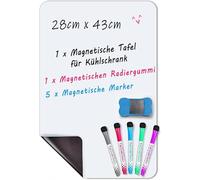 Pizarra pequeña de borrado en seco para refrigerador, placa de nevera Inmorven no magnética con tecnología resistente a las manchas para cocina, oficina, gabinete, cristal, cualquier superficie lisa, 11 x 17 pulgadas