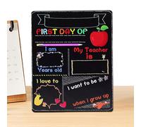 Pizarra pequeña - panel de la escuela | Señales de tabla de lavables | Primer día de la escuela Blackboard | Sazón de la foto del estilo del consejo y signos reutilizables del primer día de la