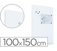 Rocada | Pizarra Blanca de Rotulador | Pizarra Blanca Magnética Sin Marco | Pizarra Imantada de Pared | Sistema de Sujeción Patentado con Imán | 100 x 150 cm